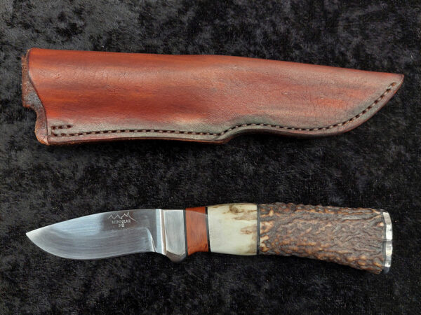 Hunting knife 2.5" Antler handle with native timber